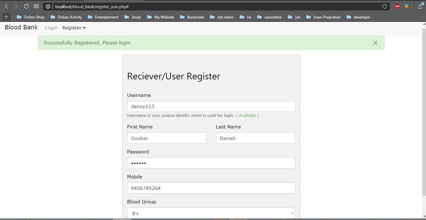 registeration for Users